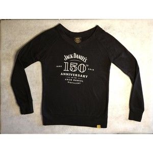 Jack Daniels 150th Anniversary Sweatshirt - SMALL - Long Sleeve - V-Neck